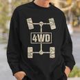 4WdRetro Offroad Overland 4X4 Grande Grafica Felpa Regalos para él