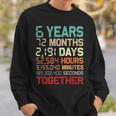 6 Años Juntos Pareja Coincidencia Sexto Aniversario De Bodas Camisa de entrenamiento Regalos para él