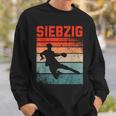 70 Geburtstag Retro Handball Fan Spieler 70 Jahre Mann Sweatshirt Geschenke für Ihn