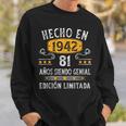 81 Años Cumpleaños Regalo Hombre Hecho En 1942 Hecho En 1942 Camisa de entrenamiento Regalos para él