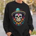 Aesthetic Mexico Dia De Muertos Skull Sweatshirt Geschenke für Ihn