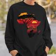 Africa Big Five Silhouette Africa Safari Map Africa Sweatshirt Geschenke für Ihn