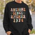 Alles Gute Zum 48 Geburtstag 48 Jahre Alt Fantastisch Seit September 1974 Sweatshirt Geschenke für Ihn