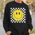 Amarilla De Los Años 70 Con Cara Sonriente A Cuadros Camisa de entrenamiento Regalos para él
