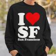 Amo Cuore Sf San Francisco California Felpa Regalos para él