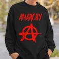 Anarchy Anarchy Symbol In Rosso Felpa Regalos para él
