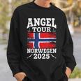 Angel Tour Norway 2025 Fishing Team Norway Flag Angler Sweatshirt Geschenke für Ihn