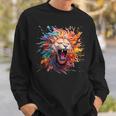 Arcobaleno Leone Animale Grafica Uomo Donna Felpa Regalos para él