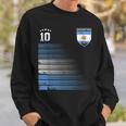 Argentina Calcio Bandiera Argentina Calcio Retro 10 Jersey Felpa Regalos para él