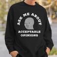 Ask Me About Accettabili Opinioni Npc Sjw Wojak Meme Felpa Regalos para él