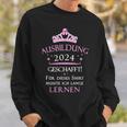 Ausbildung 2024 Bestanden Geschafft Ausbildung Sweatshirt Geschenke für Ihn