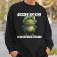 Außer Berieb Geduldsfaden Gerissen Frosch Monday Sweatshirt Geschenke für Ihn