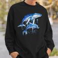 Balena Blu Delfino Tuffatore Balene Focena Delfino Felpa Regalos para él