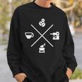 Barista Kaffee Espresso Cappuccino Kaffeemaschine Sweatshirt Geschenke für Ihn