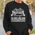 Berchtesgaden Keine Therapie Saying Watzmann Gipfel Hiking S Sweatshirt Geschenke für Ihn