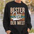 Bester Opi Der Weltintage Saying Grandfather Sweatshirt Geschenke für Ihn