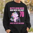 Bitte Keine Enid Gut Aussehe 70 Jahre Einhorn 70Th Birthday Sweatshirt Geschenke für Ihn