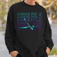 Canoe Polo Canoeing Retro Sweatshirt Geschenke für Ihn