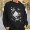 Card Ace Pique Jeu De Dés Jeu De Cartes Poker Effet Grunge Sweater e Cadeaux pour lui