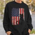 Cat Lover Cat Usa Flag American Cat 4Th July Cat Sweatshirt Gifts for Him