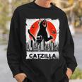 Catzilla Kitten And Cat Sweatshirt Geschenke für Ihn