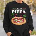Cibo Italiano Divertente Che Dice Laita Con Il Pizzaiolo Felpa Regalos para él