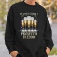 Ciuole Calma E Prosecco Freddo Idea Motivazionale Ironica Con Collo A Felpa Regalos para él