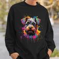 Colourful Miniature Schnauzer Dog Sweatshirt Geschenke für Ihn