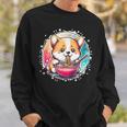 Corgi Dog Ramen Noodles Anime Cute Kawaii Manga Corgi Dog Sweatshirt Geschenke für Ihn