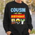 Cousin Of The Birthday Boy Cowboy Family Party Decorations Sweatshirt Gifts for Him