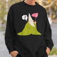 Crawly Gnome Tiny Green Wizard Green Gnome Sweatshirt Gifts for Him