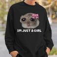 Criceto Triste Hampter Memeirale Divertente Criceto Trendy Felpa Regalos para él