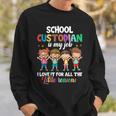 Custodian Appreciation Back To School Janitor Sweatshirt Gifts for Him