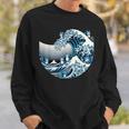 Cute Wave Of Blue Cats Blue Cats Wave Sweatshirt Gifts for Him
