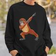 Dabbing Orang Utan Für Affenliebhaber Sweatshirt Geschenke für Ihn