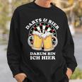 Darts Und Bier Darum Bin Ich Hier Dart Sweatshirt Geschenke für Ihn