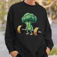 Deadlift Broccoli Gym Fitness Motivation Bodybuilding Sweatshirt Gifts for Him