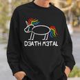 Death Metal Unicorn Regalo Regalo Unicorno Felpa Regalos para él