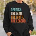 Derrick The Man The Myth The Legend Nome Derrick Felpa Regalos para él