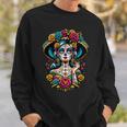 Dia De Los Muertos Sugar Mexican Inspired By La Catrina Sweatshirt Geschenke für Ihn