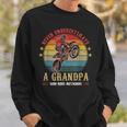 Dirt Bike Never Underestimate A Opa Der Motocross Fahren Sweatshirt Geschenke für Ihn