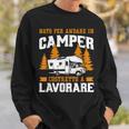 Divertente Camping Nato Per Andare In Camper Camperista Felpa Regalos para él