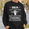 Divertente Elettricista Spiego Perché Ho Ragione Felpa Regalos para él