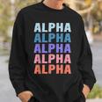 Divertido Regalo Nombre Alfa Personalizado Primer Nombre Camisa de entrenamiento Regalos para él