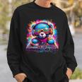 Dj Music Colorful Teddy Bear Sweatshirt Gifts for Him