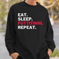 Donna Eat Sleep Futtitinni Repeat Con Collo A Felpa Regalos para él