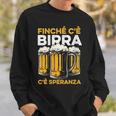 Donna Finché C'è Birra C'è Speranza Luppolo Festeggia Boccale Con Collo A Felpa Regalos para él