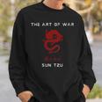Donna L'arte Della Guerra Sun Tzu Drago Rosso Cinese Tradizionale Con Collo A Felpa Regalos para él