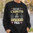 Donna Questo È L'aspetto Di Una Nonna Figa Nonna Regalo Felpa Regalos para él