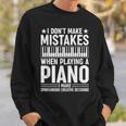 I Don't Make Mistakes When Playing A Piano Felpa Regalos para él
